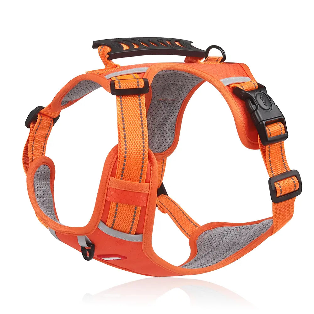 No Pull Dog Vest Harness for Medium Dogs, Comfortable & Durable Oxford Fabric with Control Handle and Reflective Strips, Outdoor Walking Training