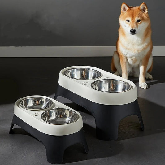 Elevated Food Bowl Pet Bowl Cat and Dog Supplies Leak Proof Pet Food Bowl and Feeder for Small Dogs Cats Pet Feeder Accessories