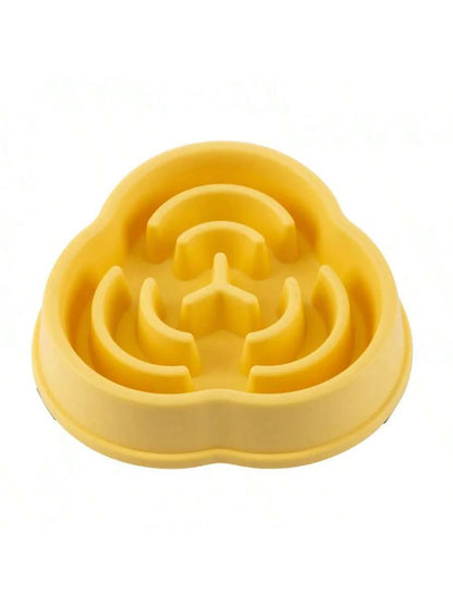 1pc Dog Slow Food Bowl Plastic Anti-Choking Slow Eating Cloud Shape Large Dogs Prevent Vomiting And Protect Intestines