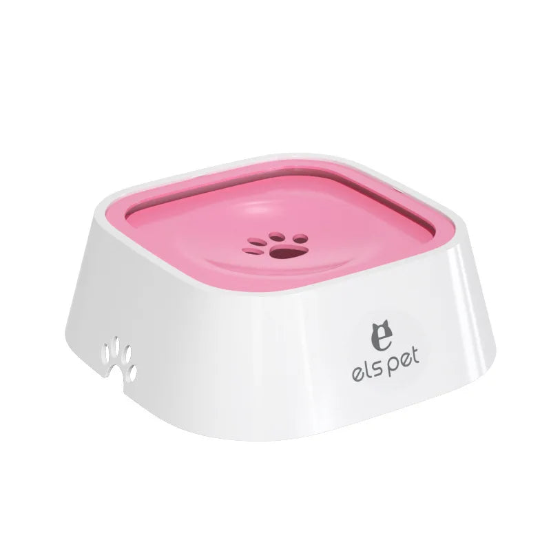 Pet Water Bowl Anti Spill Automatic Dog Bowl Vehicle Carried Floating Bowl Slow Wate